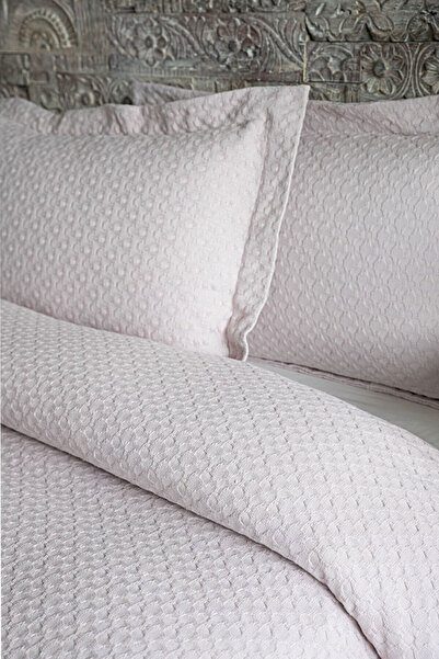 Home Sweet Home Cunda Pıke Takımı Gul Kurusu 220x240cm 3 Prc