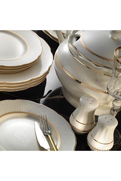 Kütahya Porselen Bone Olympos Desenli Yemek Takımı 62 Parça 8021