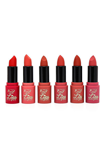 Roesıa Rose Cosmetics Rose Lips Matte 6'lı Ruj Serisi