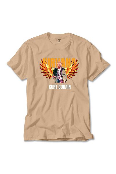 Z zepplin Μπλουζάκι Nirvana Kurt Cobain Guitar Angel Cream