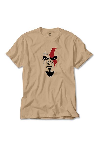 Z zepplin T-Shirt God Of War Kratos Face Cream