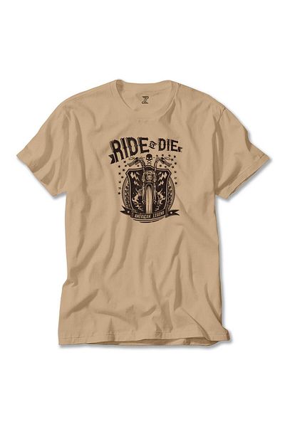 Z zepplin Κρεμ μπλουζάκι Ride Die Silhouette