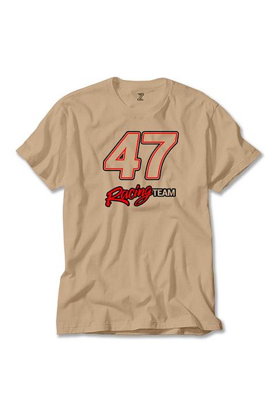 Z zepplin Κρεμ μπλουζάκι Moto 47 Racing Team