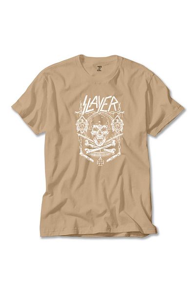 Z zepplin Slayer Gun and Chain Cream T-Shirt