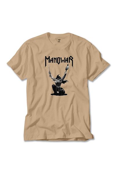 Z zepplin Manowar The Triumph of Steel Cream T-Shirt