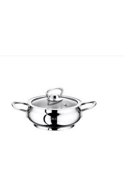 OMS PASLANMAZ Oms 12 X 5 Mini Flat Steel Pot