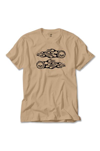 Z zepplin Μπλουζάκι Harley Chopper Fire Cream
