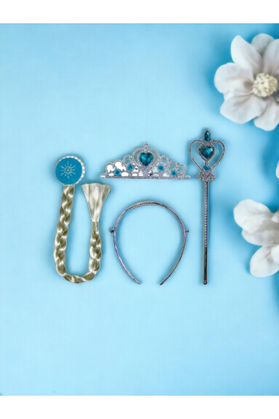 LASAGNA STORE Set de coroană și baghetă tematică Elsa