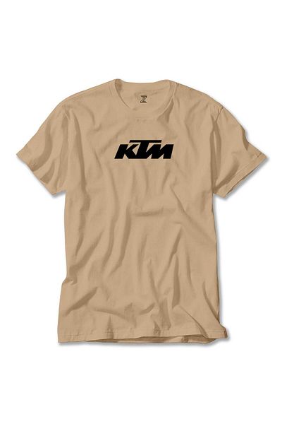 Z zepplin Κρεμ μπλουζάκι με μαύρο λογότυπο KTM Motorcycle