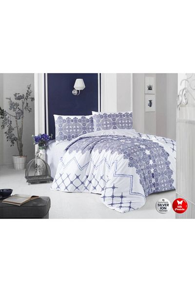 Altınbaşak Ranforce Double Duvet Cover Indigo