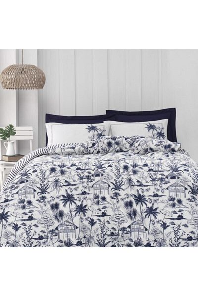 ALTINBAŞAK HOME COLLECTİON Σετ Παπλωματοθήκη Διπλό Altınbaşak Ranforce Capri On Moonlit