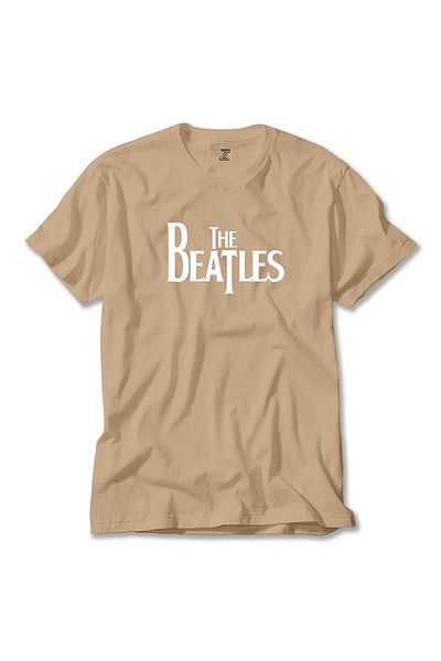 Z zepplin Κρεμ μπλουζάκι με λογότυπο The Beatles