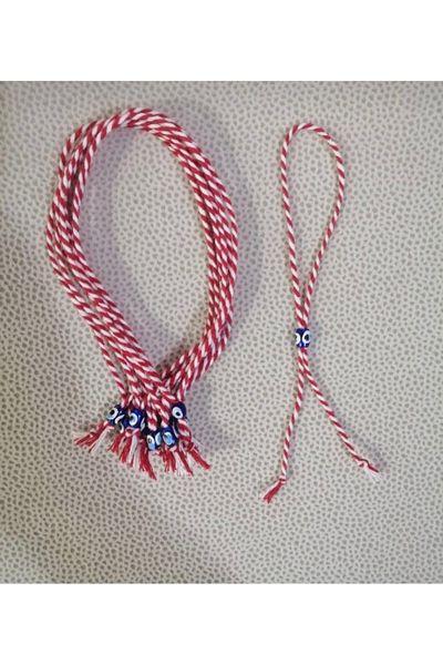 Herşey Nota Marteniçka Bracelet Evil Eye Beaded Gift Spring Wish and Luck Rope Bracelet 5 Pieces