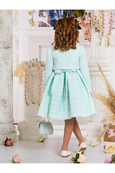 SÜSLÜ PİNK KİDS KIZ ÇOCUK CEKETLİ ELBİSE