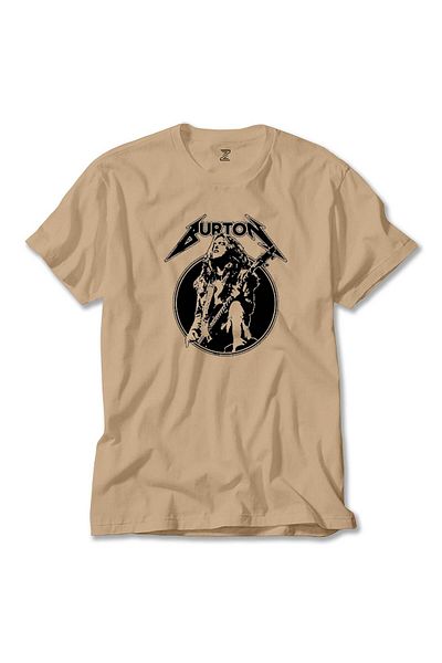 Z zepplin Κρεμ μπλουζάκι κιθάρας Metallica Cliff Burton