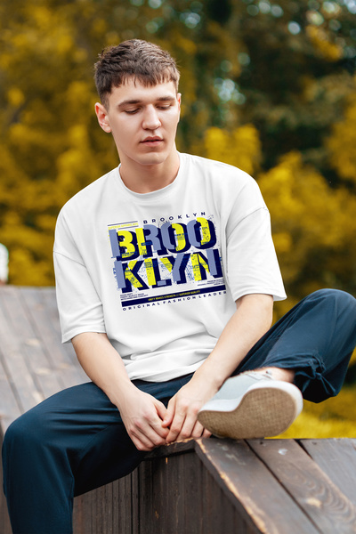 MYADA Tricou oversize cu imprimeu colorat de Brooklyn Original Fashion Leader