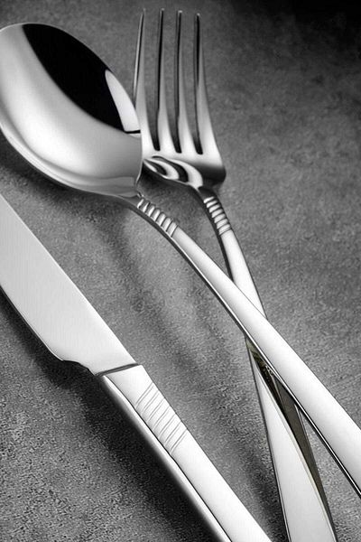 Kütahya Porselen Kütahya Elegant 84 Piece Fork Spoon Knife Set Simple