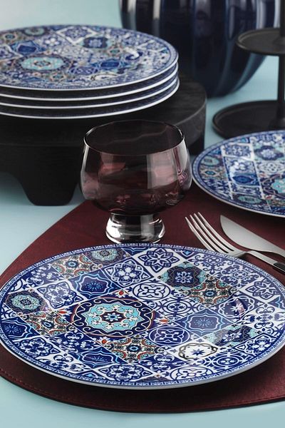 Kütahya Porselen Leonberg 6-Piece Cake Plate 9429