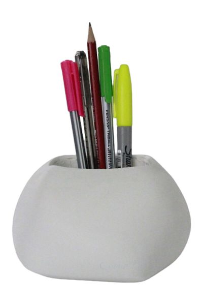 Evene Pen Holder White Color Desk Pen Holder Organizer Pen Holder Model 22
