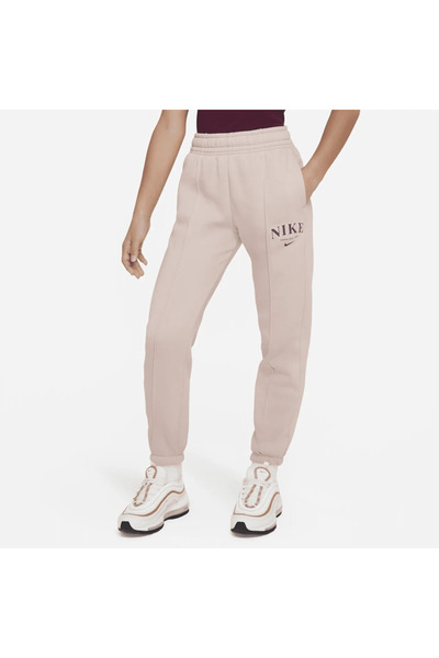 Nike Sportswear Trend Older Kids' (Girls') Fleece Trousers - Pink