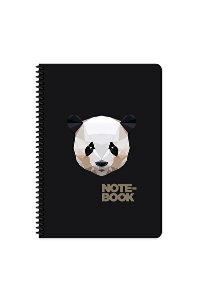 KESKİN COLOR Keskin Color Jungle Spiralli Panda Karton Kapak 80 Yaprak A4 Çiz...