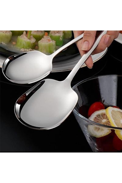 COOKCASE LARGE AND SMALL (25-21CM) SQUARE SERVICE SPOON