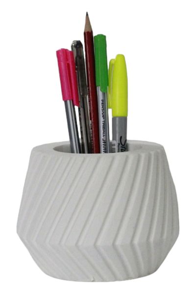 Evene Pen Holder White Color Desk Pen Holder Organizer Pen Holder Model 21