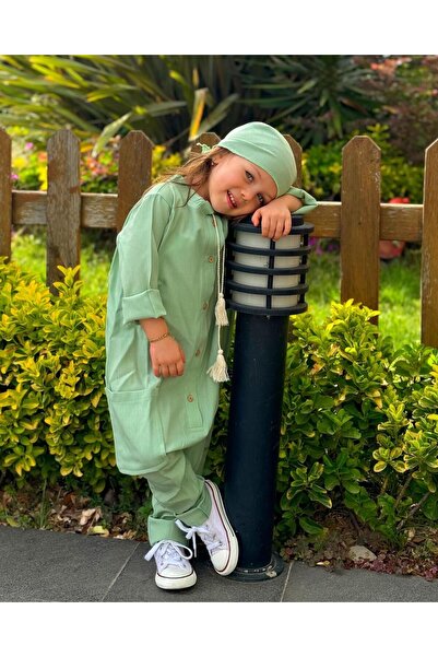 bohemiankids baby wear Mint Şile Bezi Tulum