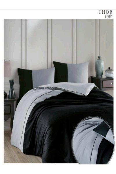 Altınbaşak Thor Pile Plain Ranforce Duvet Cover Set Double