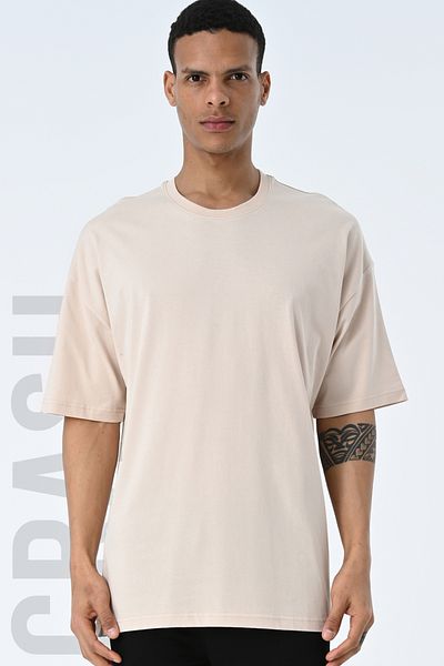 AMAZING CRASH Ανδρικό μπλουζάκι με κοντό μανίκι Basic Crew Neck Oversize