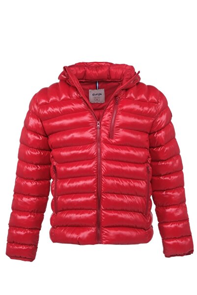 G-FOX Men's Short Fixed Hooded Padded Sports Puffer Jacket 9714