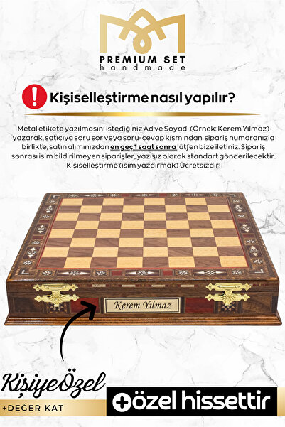 Cooper Chess Premium Büyük 36cm Masif Ahşap Kutulu Metal Satranç Takımı Osmanlı İmparatorluğu & Haçlı Orduları