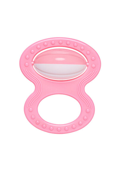 Hanymish Baby Rattle with Holder Pink