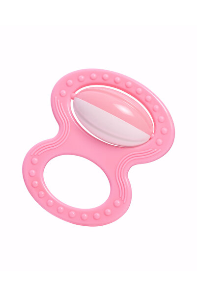 Hanymish Baby Rattle with Holder Pink