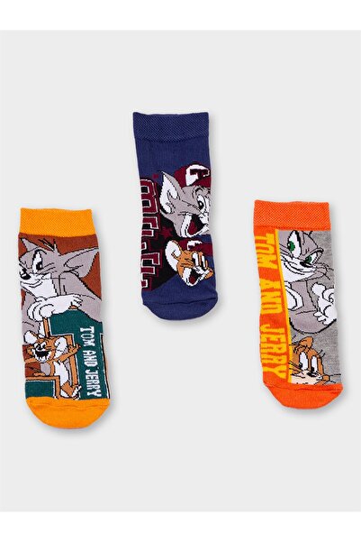 Warner Bros Tom and Jerry Licensed Boy's 3 Pairs Socks 20513