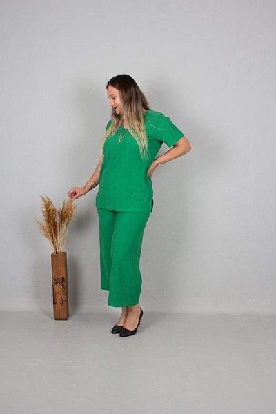 Truva XXL طقم كريب كابري مقاس كبير ملون Tk331