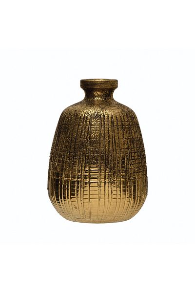 Warm Design Patterned Terracotta Vase