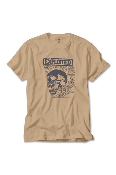Z zepplin The Exploited Skull Cream T-Shirt