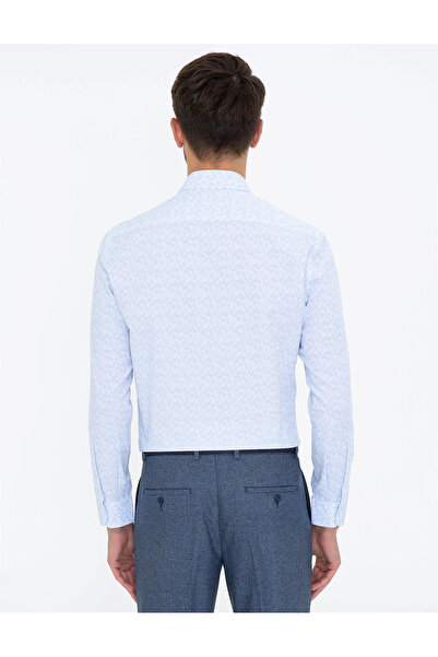 Pierre Cardin Açık Mavi Slim Fit Uzun Kollu Gömlek