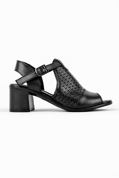 Lal Shoes & Bags Pantofi cu toc pentru femei Zamzam din piele naturală, negru