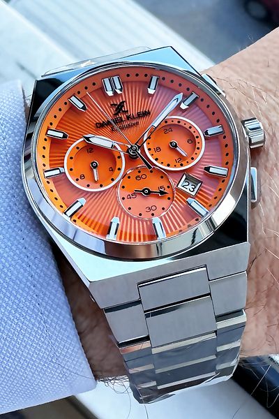 Daniel Klein Exclusive Men's Wristwatch 3 Atm Waterproof Silver Color Steel Cord + Bracelet Gift DKE2086C6