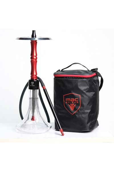 MAC SHISHA Mac Çantalı Big Tokyo Nargile Takımı Büyük Boy Nargile Seti Orijin...