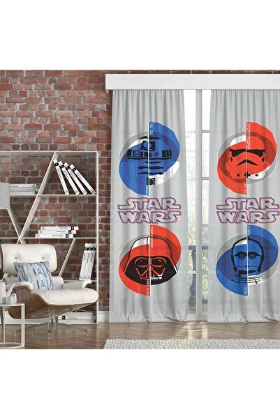 Taç Star Wars Force Children's Room Double Background Curtain - Ready to Use