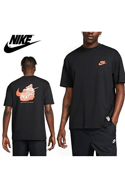 Nike M Nsw Tee M90 Sole Food Lbr erkek loose fit tişört