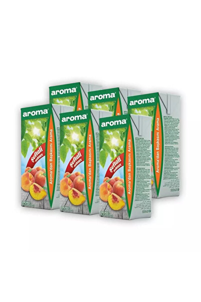 Aroma Şeftali Nektar Meyve Suyu 200 Ml. 27 Adet. ( 1 Koli )