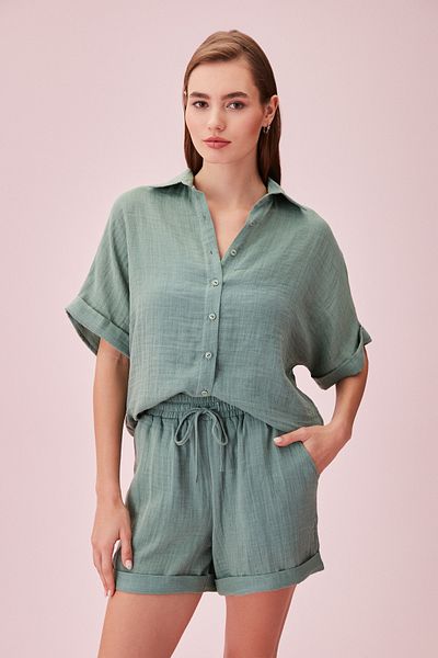 SUWEN Cooles Strandshirt