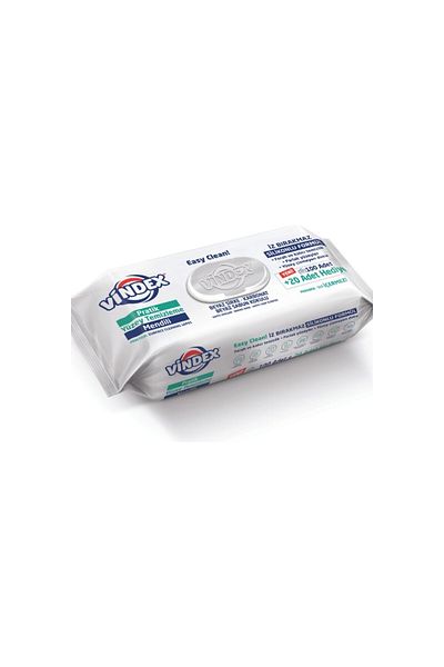 Vindex Easy Clean Practical Surface Cleaning Wipe - Towel with White Soap Scent 120 Pieces