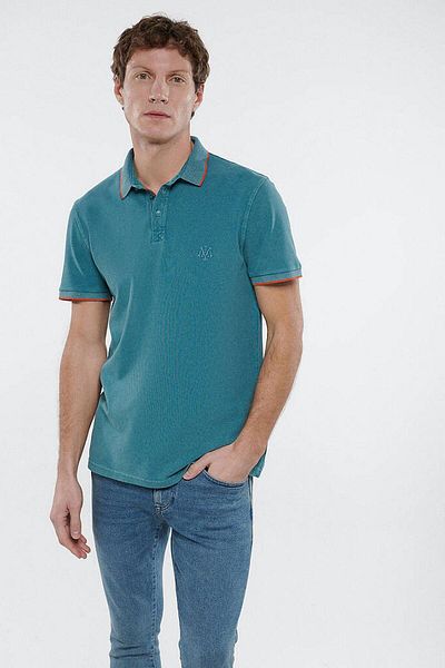 Mavi M065920-30708-23y Tricou polo pentru bărbați Verde Petrol