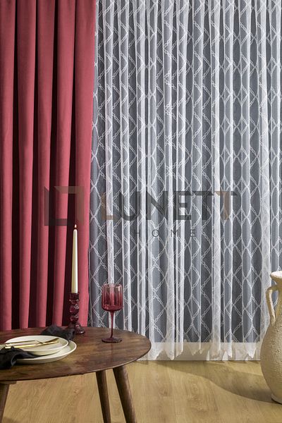 LUNETT HOME READY TO USE DRIED ROSE FLAT FREE EXTRAFORCED FLAT SEWING FON CURTAIN SINGLE WING 9211