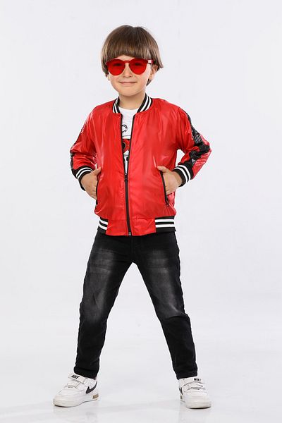 Hola Kids Boy's Sports Jacket-pants and T-shirt 3-Piece Set Hlk5060156